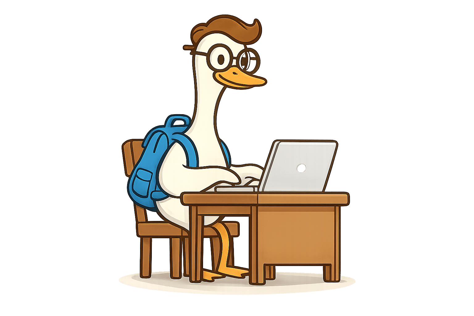 Urso estudando idiomas